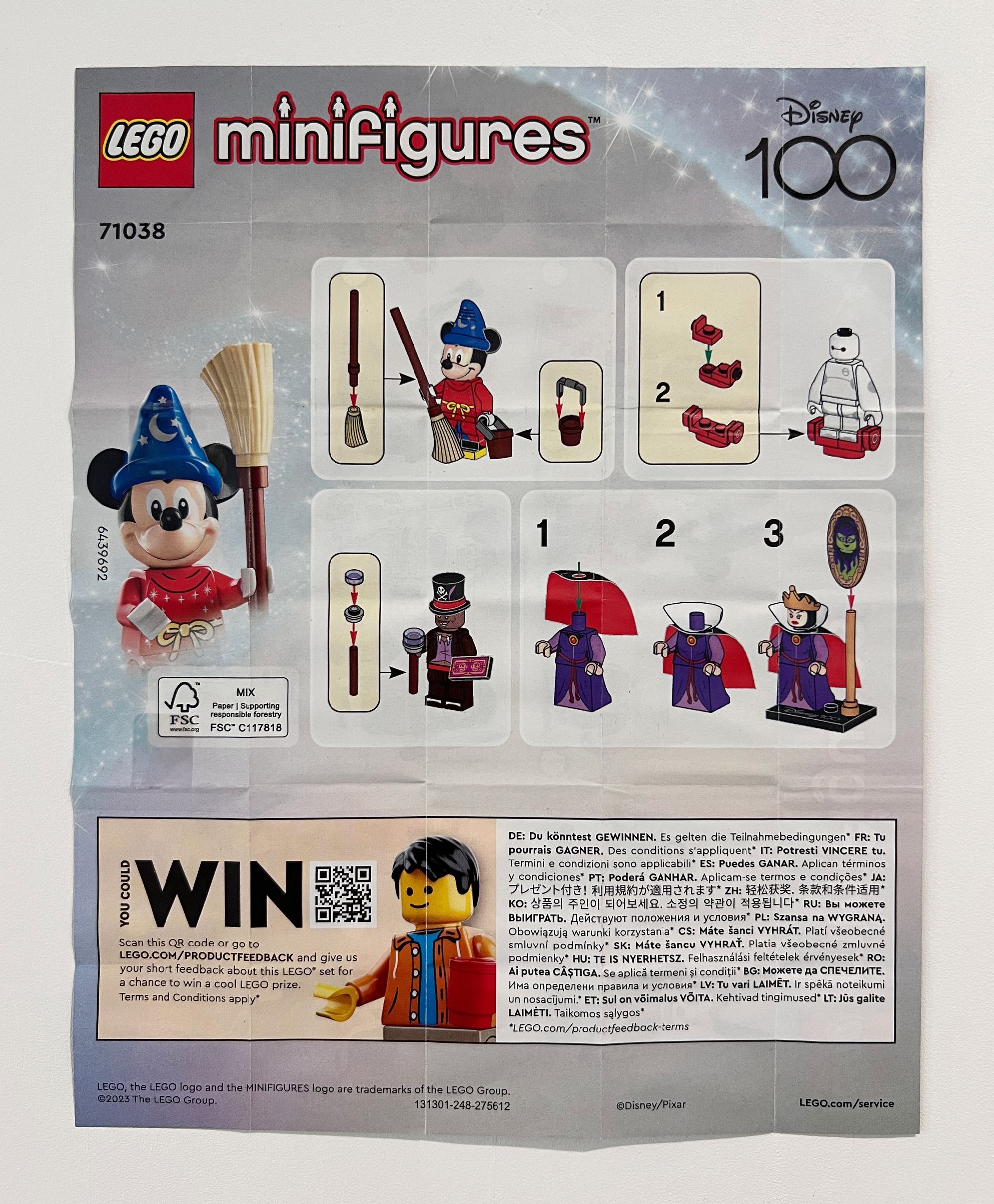 레고 미니피겨 디즈니 100은 (LEGO minifigures Disney 100) 설명서